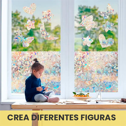 🪟Filme arcoíris para ventanas 🌈