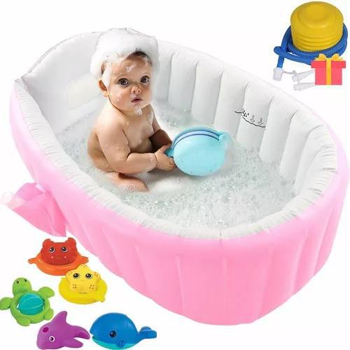 🛀Bañera inflable para bebés👶¡Descubre la solución perfecta para los baños de tu bebé!